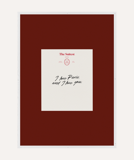 Parisian Hotel Notes, I love Paris